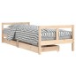 vidaXL Estructura de cama para niños con cajones madera pino 80x200 cm
