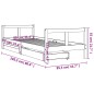 vidaXL Estructura de cama para niños con cajones madera pino 80x200 cm