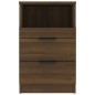vidaXL Mesitas de noche 2 uds madera contrachapada color roble marrón vidaXL Mesitas de noche 2 uds madera contrachapada color roble marrón