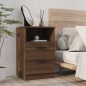 vidaXL Mesitas de noche 2 uds madera contrachapada color roble marrón vidaXL Mesitas de noche 2 uds madera contrachapada color roble marrón