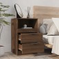 vidaXL Mesitas de noche 2 uds madera contrachapada color roble marrón vidaXL Mesitas de noche 2 uds madera contrachapada color roble marrón