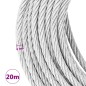 vidaXL Cuerda de cable 800 kg 20 m vidaXL Cuerda de cable 800 kg 20 m