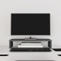 vidaXL Soporte de monitor madera maciza de pino gris 50x27x10 cm vidaXL Soporte de monitor madera maciza de pino gris 50x27x10 cm