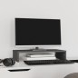 vidaXL Soporte de monitor madera maciza de pino gris 50x27x10 cm vidaXL Soporte de monitor madera maciza de pino gris 50x27x10 cm