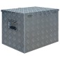 vidaXL Caja de aluminio 610x430x455 mm plateada