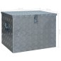 vidaXL Caja de aluminio 610x430x455 mm plateada