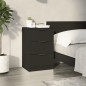 vidaXL Mesita de noche negro 40x36x65 cm vidaXL Mesita de noche negro 40x36x65 cm