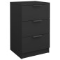 vidaXL Mesita de noche negro 40x36x65 cm vidaXL Mesita de noche negro 40x36x65 cm