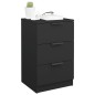 vidaXL Mesita de noche negro 40x36x65 cm vidaXL Mesita de noche negro 40x36x65 cm