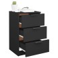 vidaXL Mesita de noche negro 40x36x65 cm vidaXL Mesita de noche negro 40x36x65 cm