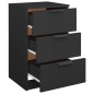 vidaXL Mesita de noche negro 40x36x65 cm vidaXL Mesita de noche negro 40x36x65 cm