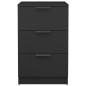 vidaXL Mesita de noche negro 40x36x65 cm vidaXL Mesita de noche negro 40x36x65 cm