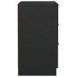 vidaXL Mesita de noche negro 40x36x65 cm vidaXL Mesita de noche negro 40x36x65 cm