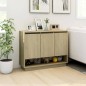 vidaXL Aparador de madera contrachapada roble Sonoma 97x31x75 cm vidaXL Aparador de madera contrachapada roble Sonoma 97x31x75 cm