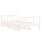 vidaXL Estructura de cama infantil con cajones madera blanco 90x190 cm vidaXL Estructura de cama infantil con cajones madera blanco 90x190 cm