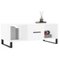 vidaXL Mesa de centro madera contrachapada blanco 102x50x40 cm
