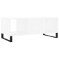 vidaXL Mesa de centro madera contrachapada blanco 102x50x40 cm