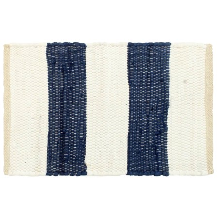 vidaXL Manteles individuales 6 uds Chindi a rayas azul blanco 30x45 cm