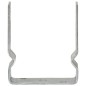 vidaXL Anclajes de valla 6 uds acero galvanizado plateado 12x6x15 cm