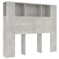 vidaXL Mueble cabecero gris hormigón 120x18,5x102,5 cm vidaXL Mueble cabecero gris hormigón 120x18,5x102,5 cm
