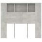 vidaXL Mueble cabecero gris hormigón 120x18,5x102,5 cm vidaXL Mueble cabecero gris hormigón 120x18,5x102,5 cm