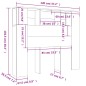 vidaXL Mueble cabecero gris hormigón 120x18,5x102,5 cm vidaXL Mueble cabecero gris hormigón 120x18,5x102,5 cm