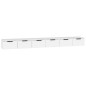 vidaXL Armarios de pared 2 uds madera contrachapada blanco 102x30x20cm vidaXL Armarios de pared 2 uds madera contrachapada blanco 102x30x20cm