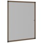 vidaXL Mosquitera para ventanas marrón 100x120 cm