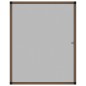 vidaXL Mosquitera para ventanas marrón 100x120 cm