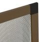 vidaXL Mosquitera para ventanas marrón 100x120 cm