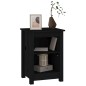 vidaXL Mesita de noche madera maciza de pino negro 40x35x55 cm vidaXL Mesita de noche madera maciza de pino negro 40x35x55 cm