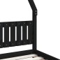vidaXL Estructura de cama para niños madera de pino negro 90x200 cm vidaXL Estructura de cama para niños madera de pino negro 90x200 cm