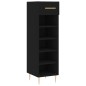 vidaXL Zapatero madera de ingeniería negro 30x35x105 cm vidaXL Zapatero madera de ingeniería negro 30x35x105 cm