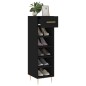 vidaXL Zapatero madera de ingeniería negro 30x35x105 cm vidaXL Zapatero madera de ingeniería negro 30x35x105 cm