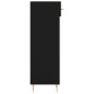 vidaXL Zapatero madera de ingeniería negro 30x35x105 cm vidaXL Zapatero madera de ingeniería negro 30x35x105 cm
