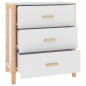 vidaXL Aparador de madera contrachapada blanco 62x38x70 cm