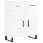 vidaXL Aparador alto madera contrachapada blanco brillo 69,5x34x180 cm vidaXL Aparador alto madera contrachapada blanco brillo 69,5x34x180 cm