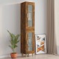 vidaXL Armario de pared colgante roble ahumado 34,5x34x90 cm