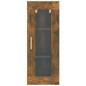 vidaXL Armario de pared colgante roble ahumado 34,5x34x90 cm