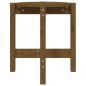 vidaXL Mesa de centro de madera maciza de pino marrón miel Ø42,5x45 cm vidaXL Mesa de centro de madera maciza de pino marrón miel Ø42,5x45 cm