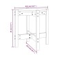 vidaXL Mesa de centro de madera maciza de pino marrón miel Ø42,5x45 cm vidaXL Mesa de centro de madera maciza de pino marrón miel Ø42,5x45 cm