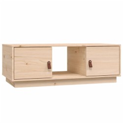  vidaXL Mesa de centro de madera maciza de pino 100x50x35 cm