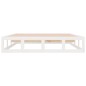 vidaXL Estructura de cama de madera maciza blanca King Size 150x200 cm vidaXL Estructura de cama de madera maciza blanca King Size 150x200 cm