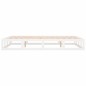 vidaXL Estructura de cama de madera maciza blanca King Size 150x200 cm vidaXL Estructura de cama de madera maciza blanca King Size 150x200 cm