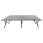 vidaXL Tumbona plegable para 2 personas acero gris vidaXL Tumbona plegable para 2 personas acero gris