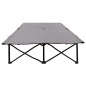 vidaXL Tumbona plegable para 2 personas acero gris vidaXL Tumbona plegable para 2 personas acero gris
