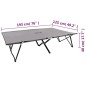 vidaXL Tumbona plegable para 2 personas acero gris vidaXL Tumbona plegable para 2 personas acero gris