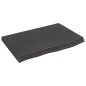 vidaXL Estante pared madera roble tratada marrón oscuro 60x40x(2-4) cm