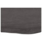 vidaXL Estante pared madera roble tratada marrón oscuro 60x40x(2-4) cm