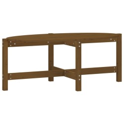 vidaXL Mesa de centro madera maciza de pino marrón miel 118x63x45 cm
